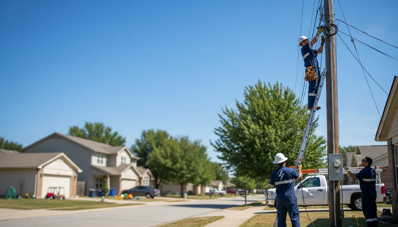 Residential electrician providing installation services in Wales, ND